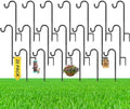 20 Pcs 15 Inch Shepherd Hook for Outdoor Adjustable Bird Feeder Pole by Yetene