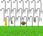 20 Pcs 15 Inch Shepherd Hook for Outdoor Adjustable Bird Feeder Pole by Yetene