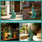 Solar Garden Statue Outdoor, Fairy Angel Statue Holding a Lantern - Image 4