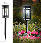 EXCMARK 12 Pack Solar Pathway Lights Outdoor Waterproof, Cool White - Image 2