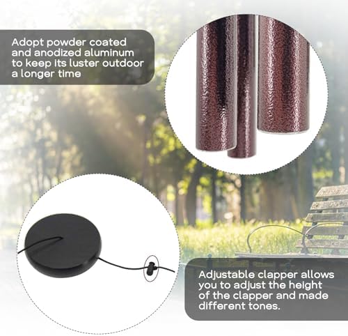 ASTARIN 36" Large Deep Tone Personalized Sympathy Wind Chimes, Memorial Wind Chime for Loss of Mother Father Loved One, Hummingbird Bereavement Gifts Decor Outdoor - Image 5