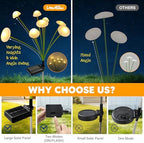 Solar Garden Lights Outdoor, 4Pack Solar Lights Garden Decor, Swaying Mushroom Lights Waterproof for Yard, Patio,Pathway Christmas Decoration,Gifts for Mom(Warm White) - Image 4