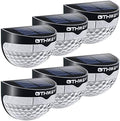 OTHWAY Solar Fence Post Lights Wall Mount Decorative Deck Lighting (Black, 6 Packs) by OTHWAY