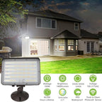 1Pack-Dusk to Dawn Outdoor 100W LED Flood Light with Knuckle&Plate, 3000K/4000K/5000K Color Selectable, 14000LM 1000W Equiv., ETL Commercial LED Floodlight, Outdoor Security Lighting for Parking Lot - Image 2