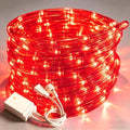 50ft Rope Lights For Outside, Connectable & Flexible Tube Lights with 8 Modes Controller,Waterproof Red LED Rope Lighting for Deck,Garden,Pool,Patio,Bedroom,Party,Indoor & Outdoor Landscape Lighting by CHORLED