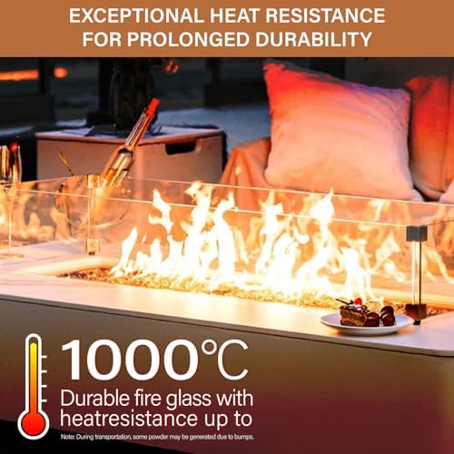 NUPICK 10 Pound Fire Glass, 1/2 Inch Reflective Fire Pit Glass - Image 4