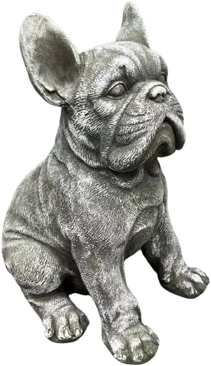 16" Large French Bulldog Statue Resin Outdoor Garden Decor Weatherproof - Image 4