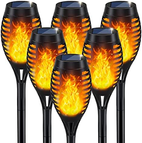 IkeeRuic Solar Torch Light with Flickering Flame for Halloween Decorations by IkeeRuic