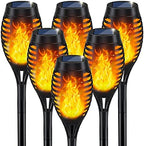 IkeeRuic Solar Torch Light with Flickering Flame for Halloween Decorations by IkeeRuic