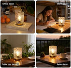 ULAROOM Battery Operated Lamp,Cordless Glass Accent Lamp with Timer,Clear - Image 5