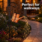 Solar Watering Can Lights Waterproof Hanging Decor Floral Hummingbird Yard - Image 5