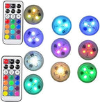 Mata Leon Christmas Lights Battery Operated LED Color Changing Pumpkin Light Candle Light with Remote for Party Event Pool Pond Fountains Wedding Christmas Vases Decor(10pcs) - Image 3