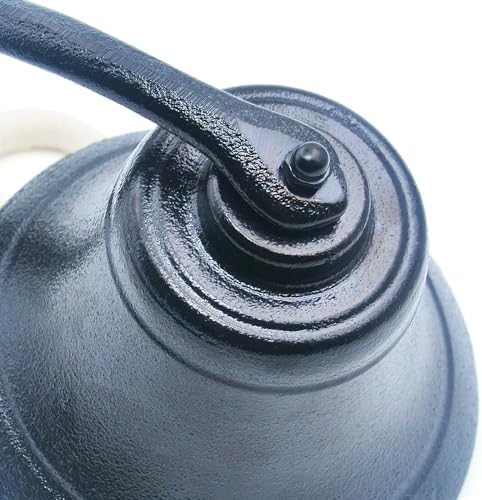 Hanging Bell Dinner Bell Outdoor Bell Bracket Mount Wall Bell Indoor Rope Bell Ship/Boat/Nautical/Door/School/Reception/Home/Church Bell (Pro-Black) - Image 6