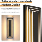 Dusk to Dawn LED Long Outdoor Wall Light Fixtures,23.6 in,36W - Image 2