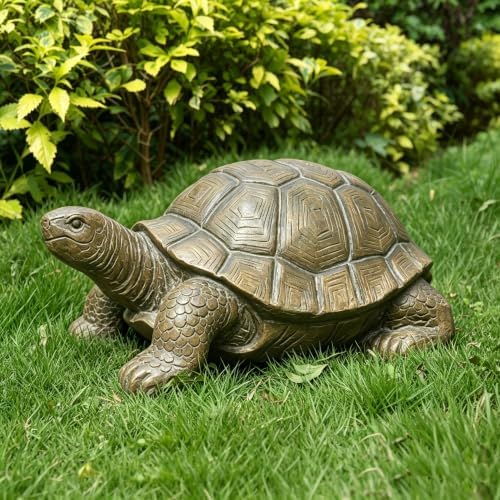 30.5" Tortoise Statue Resin Turtle Garden Sculpture Nature Decor - Image 3