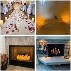 Aignis 24pcs Flameless LED Candles Battery Operated with 10-Key Remote Timer, Outdoor Waterproof Electric Lights, Warm Flickering Glow for Cozy Home/Wedding/Holiday Décor (D2.2'' x H4''/5''/6''/7'') - Image 5