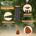 32 Inch Memorial Wind Chimes for Loss of Loved One, in Memory Sympathy Gift - Image 5