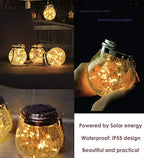ANYE Solar Power Star Light Circle Shade Outdoor Waterproof Hanging Garden Pathway Stairs LED Lamp Decorative Lanterns - Image 4