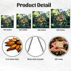 Autumn Maple Leaves Grape Acorn Acrylic Suncatcher - Image 2