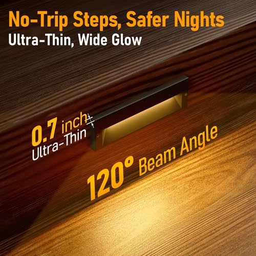 LEONLITE 12-Pack 10.6 Inch 5CCT Low Voltage LED Step Lights, Surface Mount - Image 2