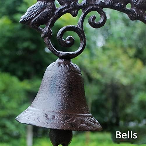 Cast Iron Doorbell Wall Bell Indoor Outdoor Din Garden Decoration Cast Iron Doorbell Funny Bird Dinner Bells Outdoor Dinner Bell Suitable for Front Door Ship Bell - Image 2