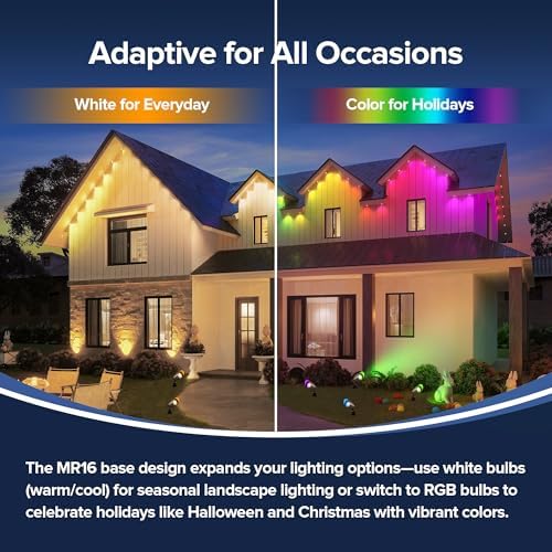 LUTEC Solid Brass Low Voltage Landscape Lighting, 12V Heavy Duty Waterproof Landscape Spotlights, Adjustable Bronze Uplights Outdoor Fixtures for Garden Yard Pathway Tree with MR16 Bulb - Image 5