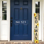 Go Away Porch Sign,Unwelcome Door Sign Door Sunflowers Wooden Vertical Standing Hanging Decorations Spring Summer Farmhouse Outdoor Yard Housewarming Present 8x48inch - Image 6