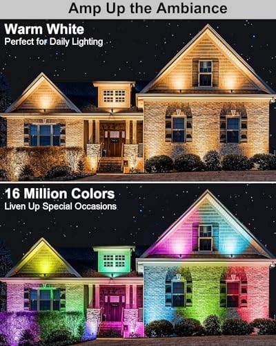 Ligency RGBW Low Voltage Smart Landscape Lighting, Landscape Spot Lights - Image 2