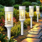 LETMY 12 Pack Solar Pathway Lights Outdoor, Bright Solar Lights Outdoor Waterproof IP65, Solar Garden Lights Outdoor for Yard Walkway Driveway Landscape Garden Decor （White） by Letmy
