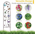 aboxoo 4-Pack Butterfly Metal Garden Trellis for Climbing Plants - Image 3