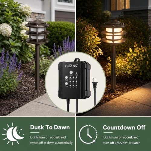 HIBOITEC All-in-One Low Voltage Pathway Lighting Kit Replaceable G4 Bulb - Image 3