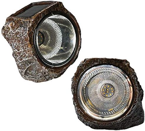 SunKite Solar Powered Rock Light, 2 Pack 10 LED Waterproof Garden Stone Lights Outdoor Landscaping Spotlights, Yard Patio Pathway Driveway Landscape Rock by SunKite