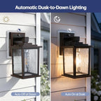 Dusk to Dawn Outdoor Light Fixture, Oil-Rubbed Bronze Porch Light - Image 2