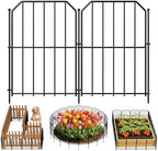 Goovilla Garden Fence, Total 19ft(L) x 24in(H), 19 Pcs, Rustproof Metal by Goovilla