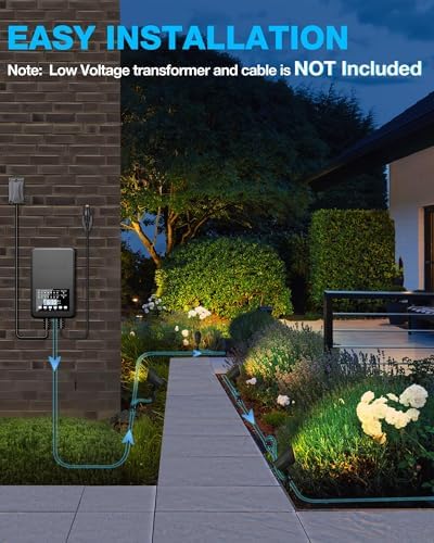 SUNVIE 6W AntiGlare LED Landscape Lighting Low Voltage with Connector 8Pack - Image 6