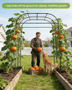 Suteck 7.5FT Tall Garden Arch Trellis - Image 7