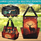 Deer Garden Tool Bag Organizer Heavy Duty Wildlife Deer Gardening Tote Bag with 10 Pockets for Women Men Gardening Gifts - Image 4