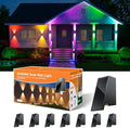 8 Pack Color Changing Solar Powered Fence Wall Lights Up and Down by GVSHINE