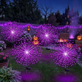 Tujoe 4 Pack Halloween Outdoor Decoration Solar Firework Lights,Purple by Tujoe