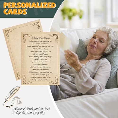 Sympathy Wind Chimes for Outside Deep Tone, Memorial Wind Chimes for Loss of Loved One Prime, Bereavement Condolence Remembrance Funeral Gifts for Grieving Friends Loss of Mother Father - Image 3
