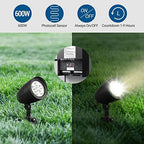 DEWENWILS 600W Low Voltage Landscape Transformer, Outdoor Weatherproof Transformer with Timer and Photocell Sensor, 120V AC to 12V/13V/14V/15V AC for LED Lighting, Walkway Light, cULus Listed - Image 2