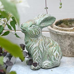 All Chic Bunny Decor Garden Statue Cement Rabbit Statue for Home Garden Indoor Outdoor Statues for Yard,Front Yard Decor,Easter Rabbit Figurines by HOME