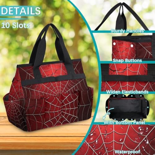 Gardening Tool Bag,Heavy Duty Garden Tote Bag,Portable Oxford Gardening Storage Basket Organizer Handbag with Pockets Handle,Hand Tools Gifts for Outdoor Garden Lawn - Image 2