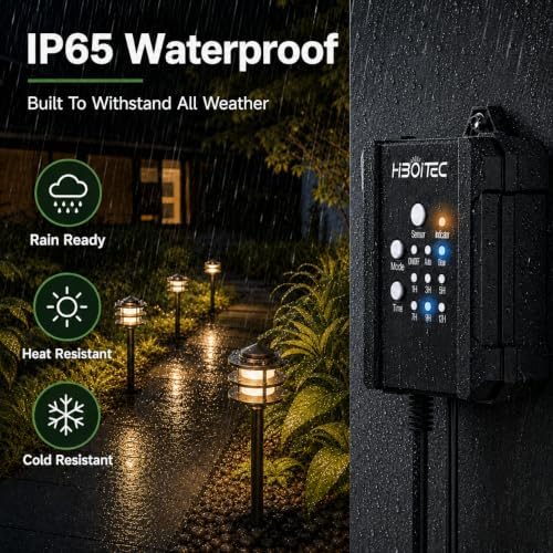 HIBOITEC All-in-One Low Voltage Pathway Lighting Kit Replaceable G4 Bulb - Image 6