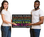 Black Lives Matter Yard Sign, In This House We Believe Yard Sign, Love is Love - 12" x 18" Double Sided, Corrugated Plastic with 15" H Metal Stake - Multi-Colored, 3-Pack - Image 4