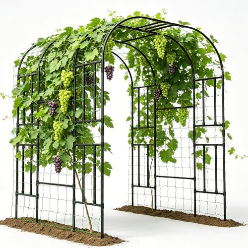 87in H Tall Garden Arch Trellis for Climbing Plants Outdoor by UrGROWA