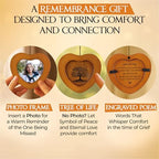 32 inch Golden DIY Photo Insert Memorial Wind Chimes for Loss of Loved One - Image 2