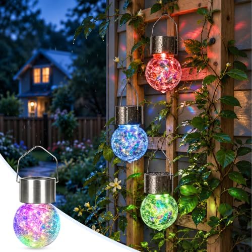 GIGALUMI Solar Hanging Lights Christmas Solar Lights Outdoor Garden Decor by GIGALUMI