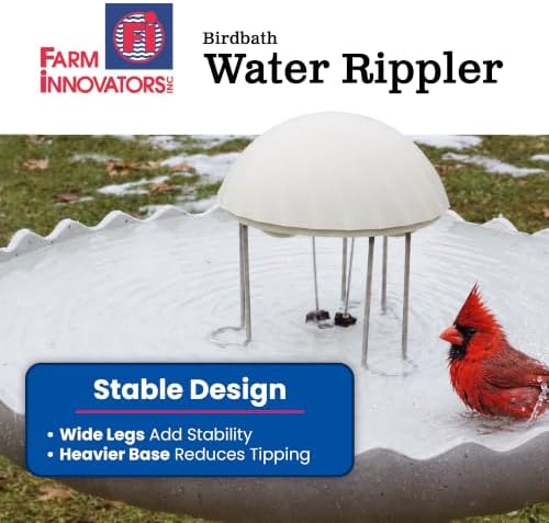 Farm Innovators WR-25 Birdbath Water Rippler Agitator, Attracts Birds - Image 5