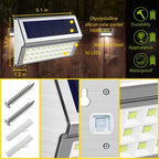 ROSHWEY Solar Deck Lights, Suitable for Fence Step Stair-Cool White-6Pack - Image 5
